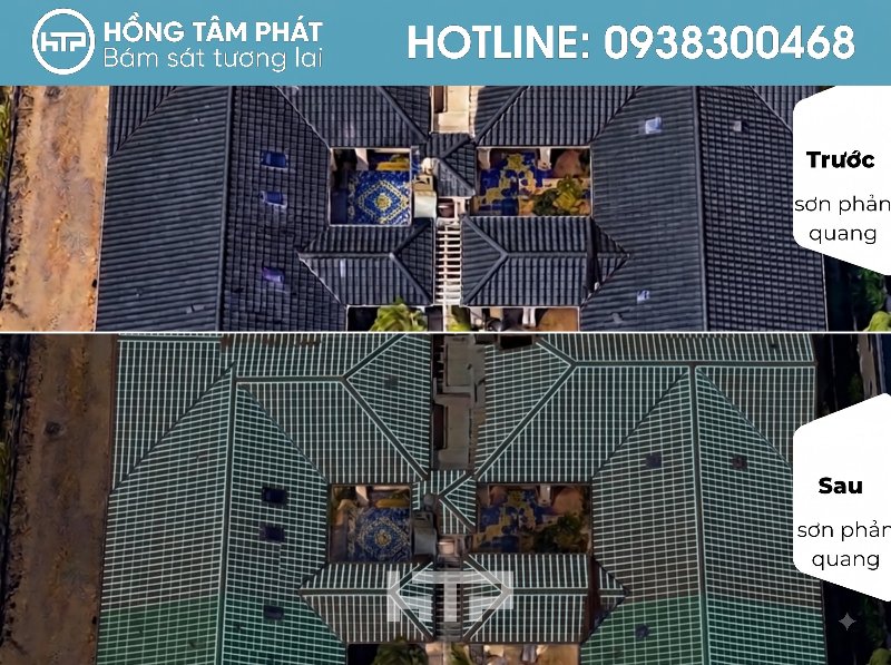 Mái Biệt Thự Đẹp Khu Đại Phúc Green Villas chống thấm dột vượt trội.