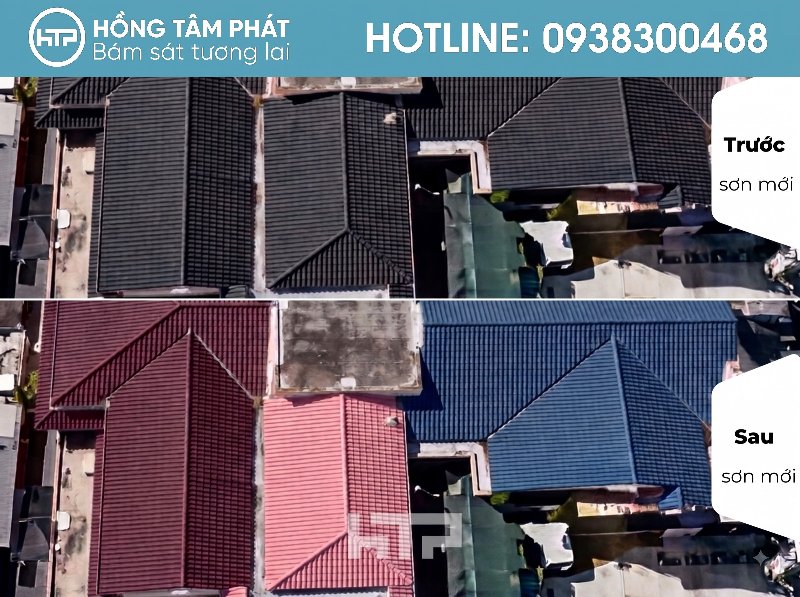 Mái ngói biệt thự đẹp khu Him Lam Tân Hưng thể hiện gu thẩm mỹ.