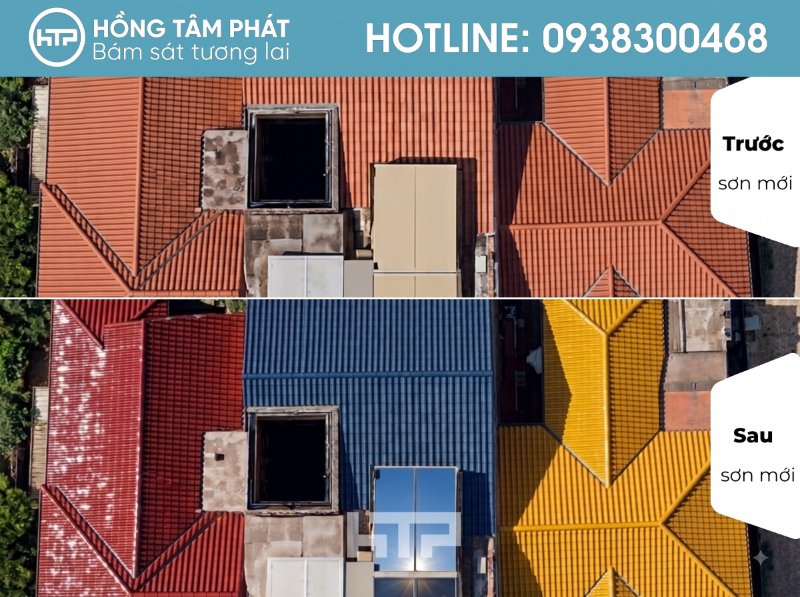 Lựa chọn sắc màu cho mái ngói biệt thự đẹp khu Camellia Villa Nam Long.