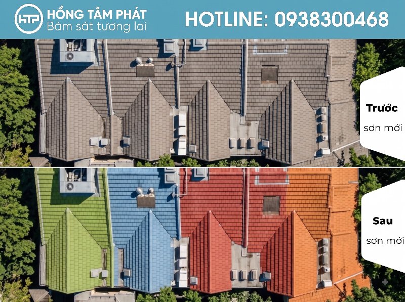 Lựa chọn hiện đại cho mái Biệt Thự Đẹp Khu Đại Phúc Green Villas.