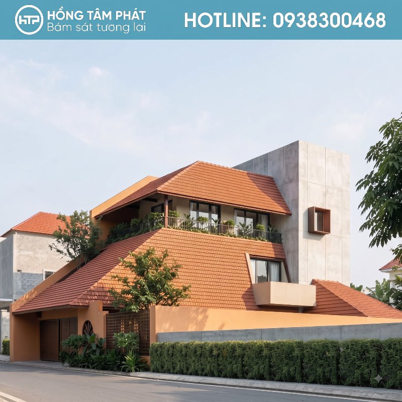 Xu hướng phối màu mái ngói mới nhất đem lại vẻ đẹp hiện đại.