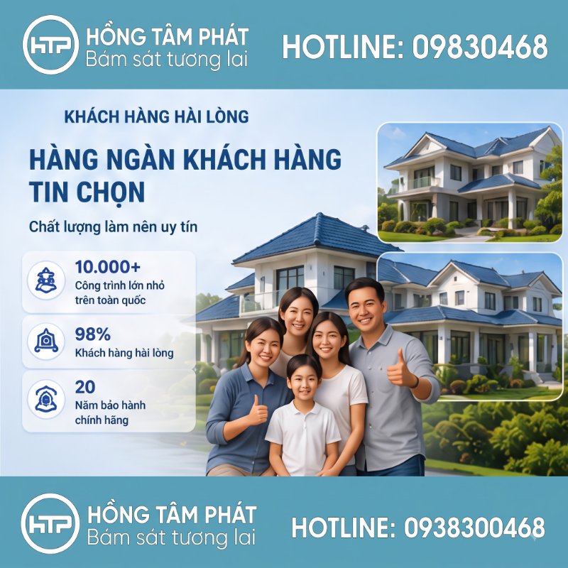 Hình ảnh thực tế hỗ trợ khách hàng Chọn Mái Ngói đẹp chuẩn thẩm mỹ cao.
