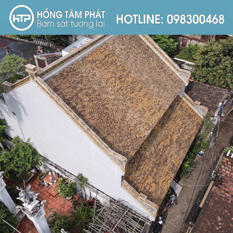 Ngói vảy cá cũ được nhiều người ưa chuộng để trang trí tiểu cảnh.