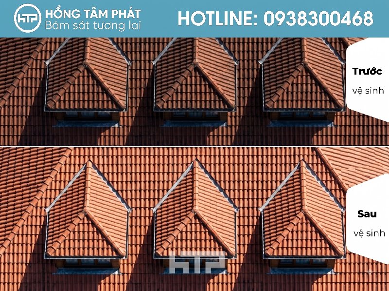Vẻ đẹp nổi bật của mái ngói biệt thự đẹp khu Merita Khang Điền.