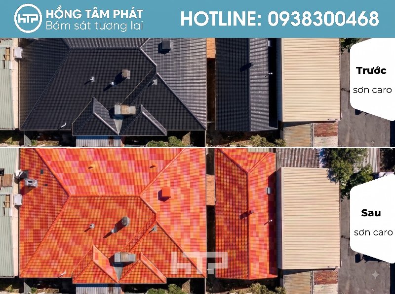 Gam màu ấn tượng của mái ngói biệt thự đẹp khu Merita Khang Điền.