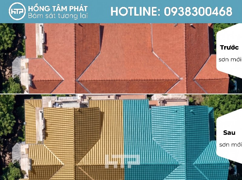 Mái ngói biệt thự đẹp khu Nam Phú Villas luôn bền vững theo thời gian.