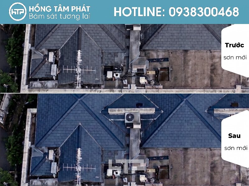 Mái ngói biệt thự đẹp khu Nine South Estates hiện đại và đẳng cấp.