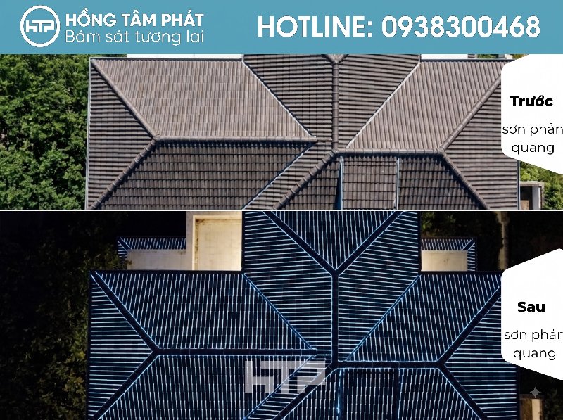 Vẻ đẹp nguy nga của mái ngói biệt thự đẹp khu Sol Villas.