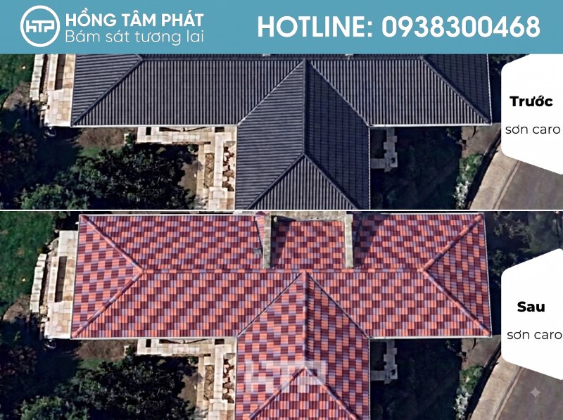 Mái ngói biệt thự đẹp khu Sol Villas tạo dấu ấn kiến trúc độc đáo.