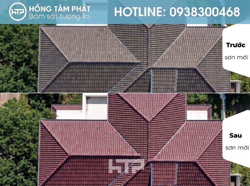 Mái ngói biệt thự đẹp khu Sol Villas chống chịu thời tiết khắc nghiệt.