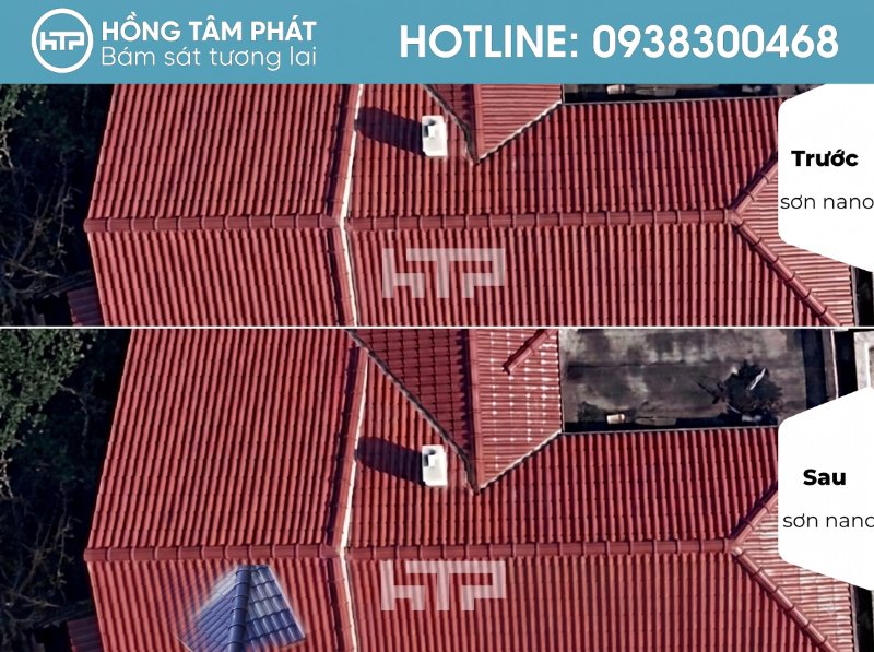Mái ngói biệt thự đẹp khu Sol Villas điểm tô cho không gian xanh.