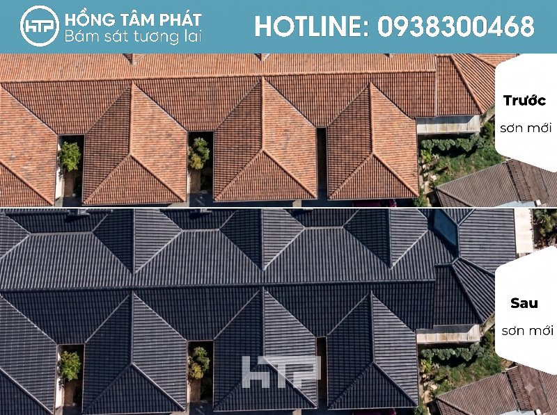 Gia chủ hài lòng về mái ngói biệt thự đẹp khu Park Riverside.