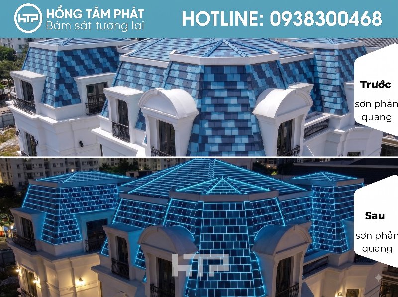 Quy trình làm mái ngói biệt thự đẹp khu Park Riverside rất chuẩn.