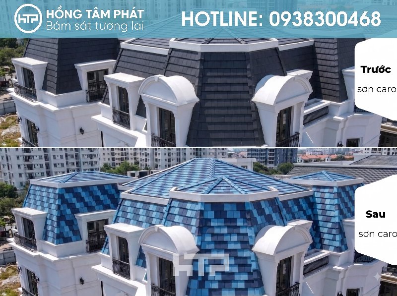 Mái ngói biệt thự đẹp khu Park Riverside tôn lên giá trị căn nhà.