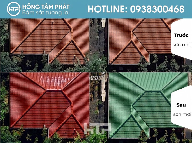 Mái ngói biệt thự đẹp khu Valora Kikyo (Nam Long) che chắn rất tốt.