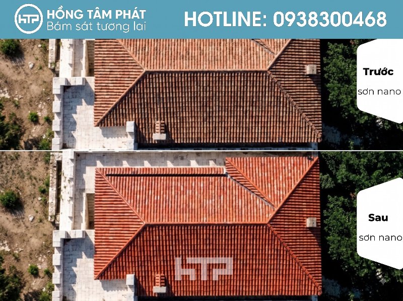 Mái ngói biệt thự đẹp khu Villa Riviera An Phú kiến trúc Pháp.