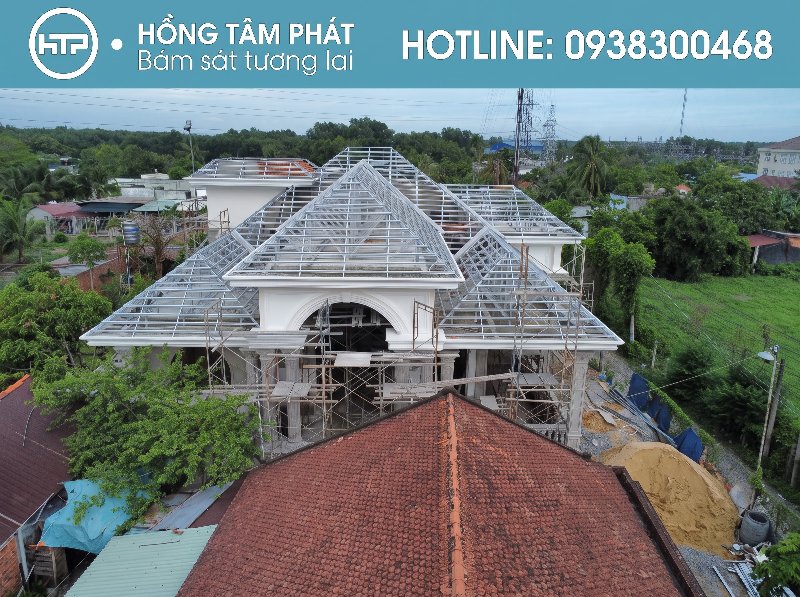 Tiến độ Thi Công Lợp Ngói Mới nhanh chóng, bàn giao đúng cam kết HTP.