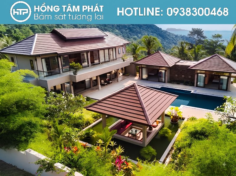 Bàn giao công trình hoàn hảo sau Thi Công Mái Ngói Biệt Thự chất lượng.