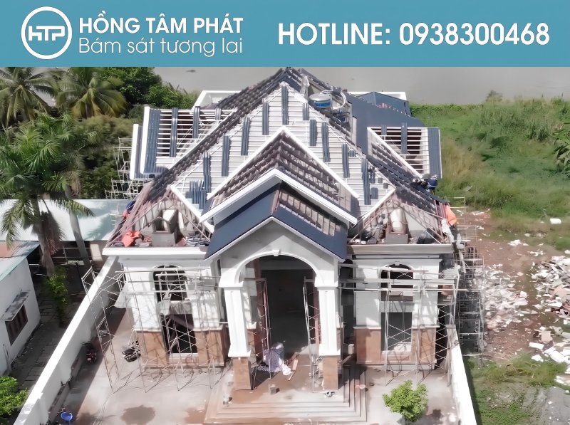 Đảm bảo tính thẩm mỹ tuyệt đối khi Thi Công Mái Ngói Biệt Thự cao cấp.