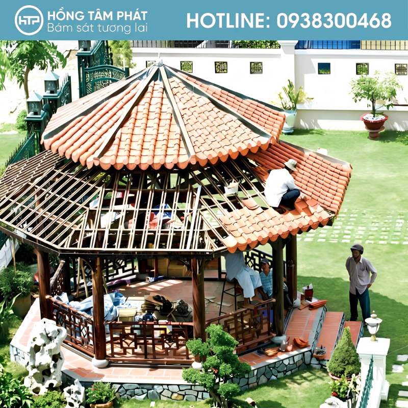 Hoàn thành công việc tháo dỡ nhà cổ có ngói đúng cam kết tiến độ.