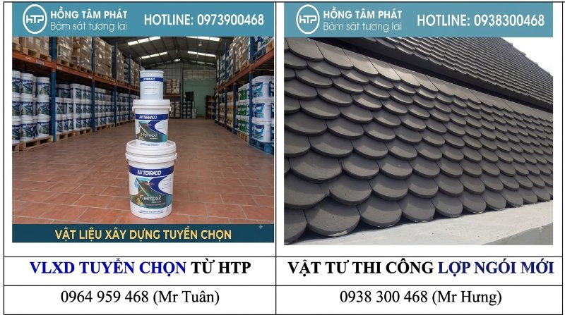 Lợp mái ngói mới chuyên nghiệp chịu lực tốt trước gió bão miền Trung và Nam.