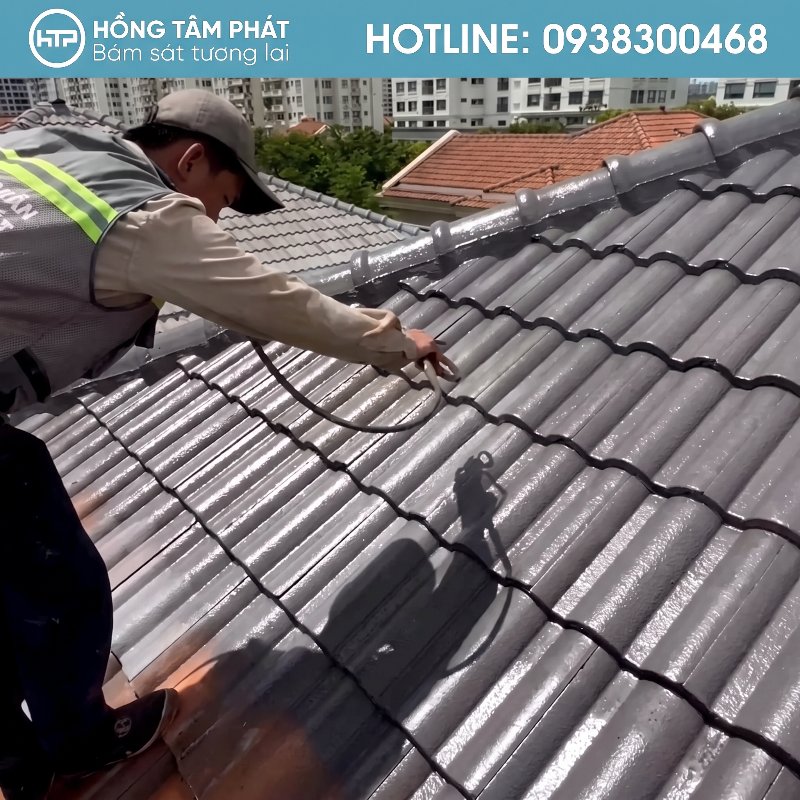 Mái Ngói Biệt Thự Tại Quận 7 giữ trọn vẻ sang trọng nhờ sơn HTP.