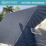 Hình ảnh thi công sơn Mái Ngói Biệt Thự Tại Đức Hòa của công ty HTP.