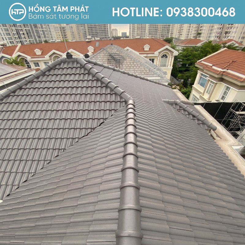 Độ bền màu vượt thời gian sơn Mái Ngói Biệt Thự Tại Quận 7 HTP.