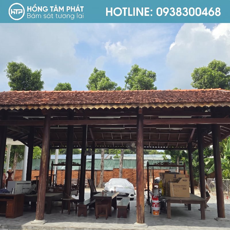 Dịch vụ sơn phục hồi Mái Ngói Nhà Vườn Tại Tân Uyên uy tín của HTP.