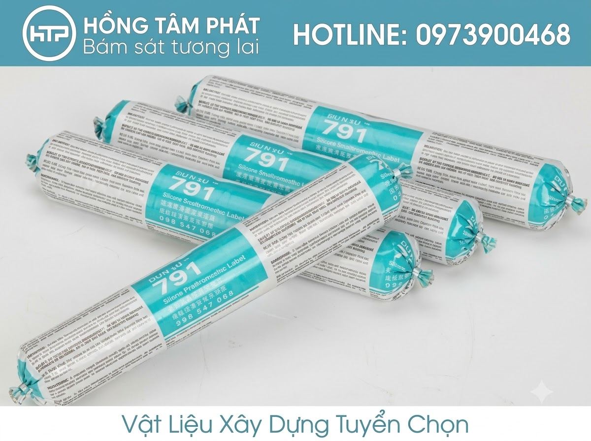 Hồng Tâm Phát bán sỉ Silicone Dowsil 791 đạt tiêu chuẩn công trình lớn.