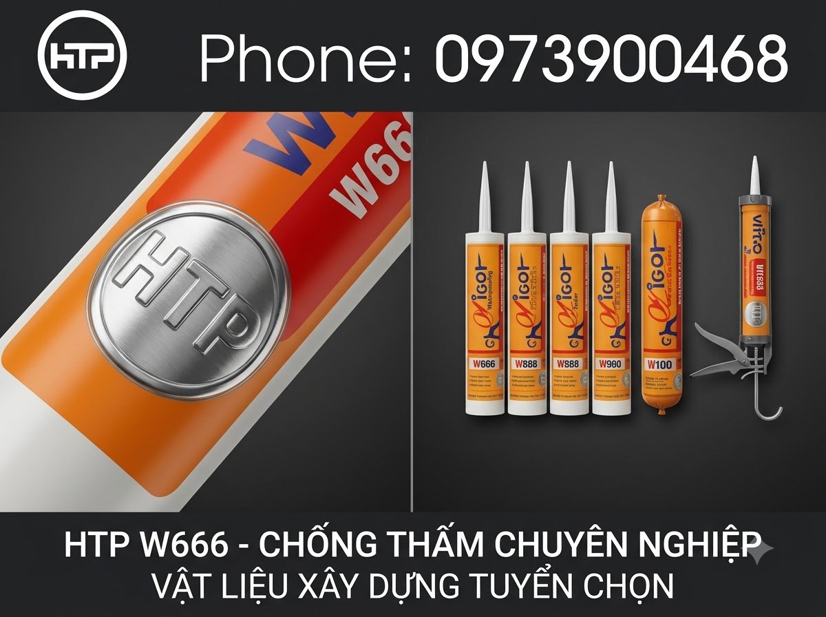 Dòng keo trám Silicone Wigo W666 chuyên dụng cho mối nối kính và khung nhôm