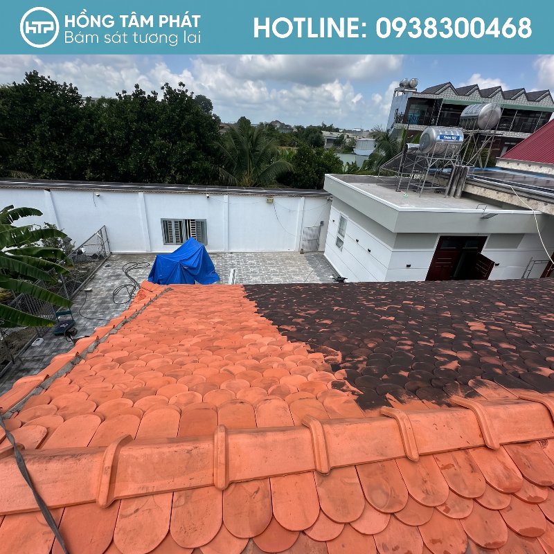 Hotline 0938300468 tư vấn sơn Mái Ngói Nhà Vườn Tại Tân Uyên.