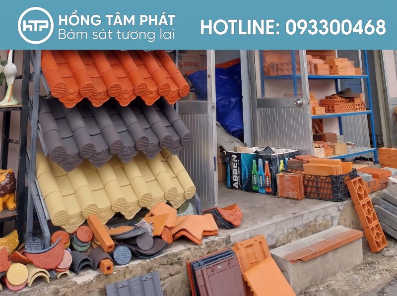 HTP Bán Ngói Các Loại Tại HCM đa dạng màu sắc từ ngói phẳng đến ngói sóng.