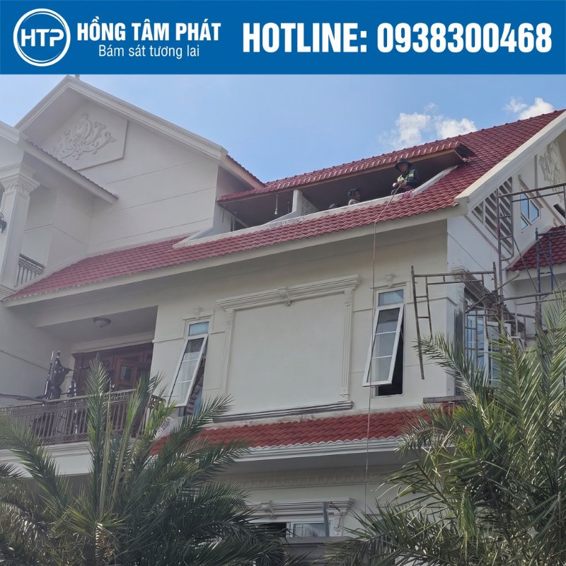 Cam kết chất lượng Vệ Sinh Và Sơn Mái Ngói Biệt Thự Dĩ An uy tín cao.