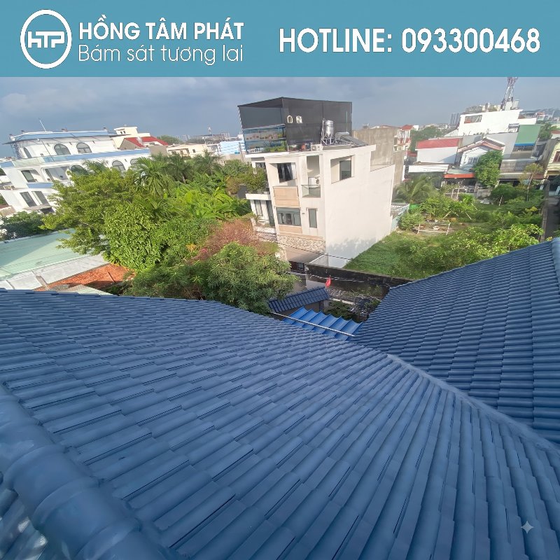 Hình ảnh hoàn thiện Vệ Sinh Và Sơn Phục Hồi Mái Ngói Thủ Đức đẹp.