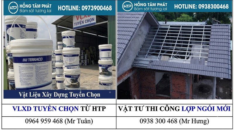HTP cung cấp dịch vụ Lợp mái ngói mới chuyên nghiệp từ A đến Z uy tín.