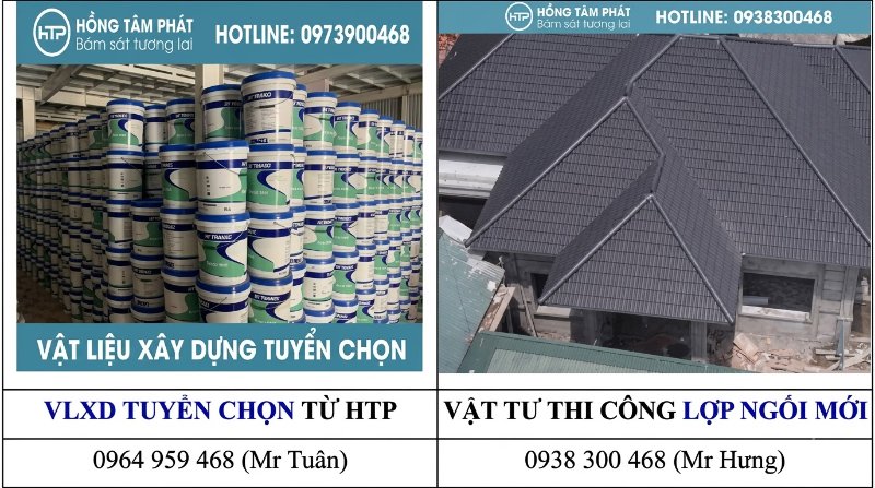 Đội thợ chuyên môn cao trực tiếp thực hiện Lợp mái ngói mới chuyên nghiệp.