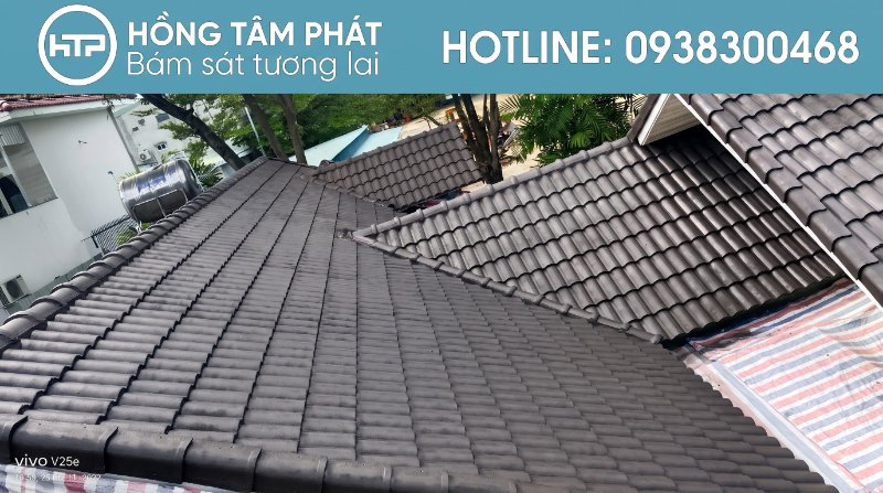 Áp dụng kỹ thuật cao khi Sơn Phục Hồi Mái Ngói Bình Thạnh trọn gói.
