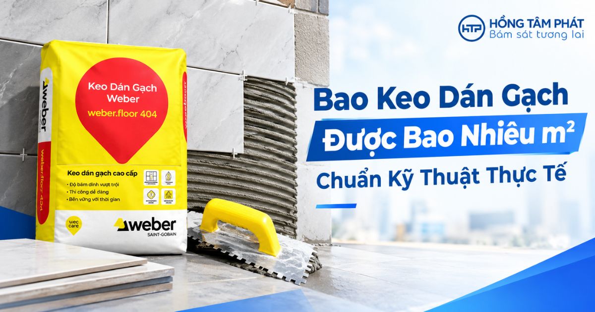 1 Bao Keo D&aacute;n Gạch Được Bao Nhi&ecirc;u m2 Chuẩn Kỹ Thuật Thực Tế