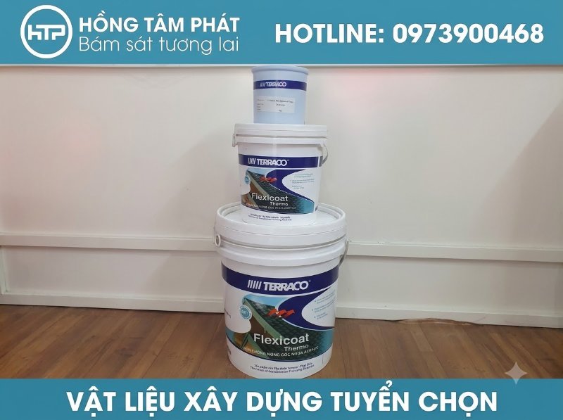 Khả năng chống thấm và chịu nhiệt cực tốt của dòng sơn ngói màu đỏ chính hãng.