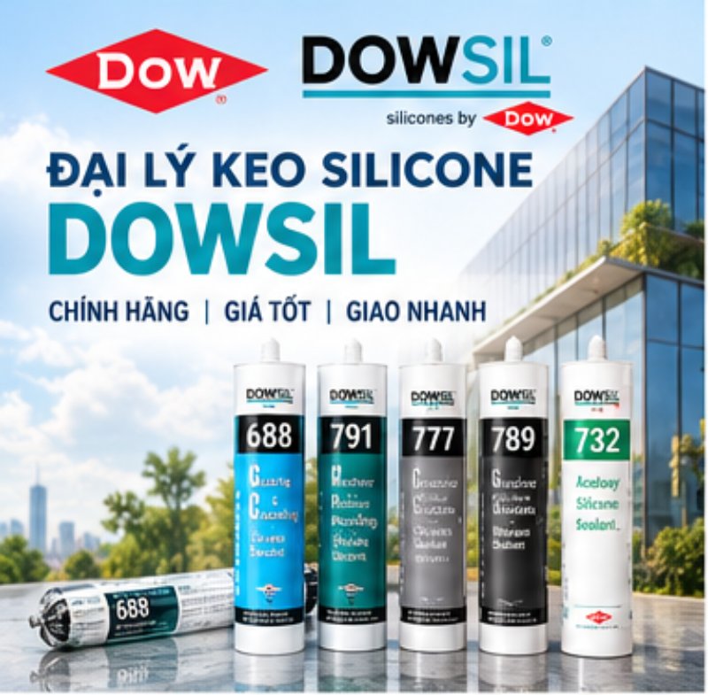 Đại Lý Keo Silicone Dowsil cam kết hàng chính hãng 100% đầy đủ hóa đơn.