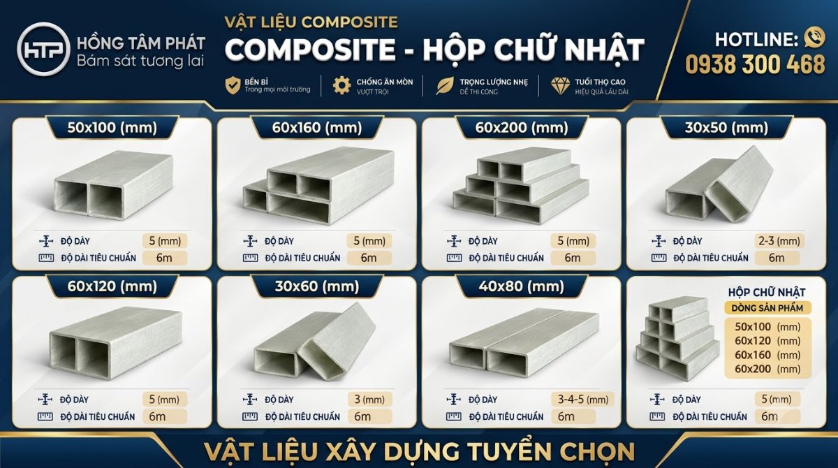 Thi công khung kèo nhựa composite chống ăn mòn tuyệt đối trong mọi môi trường.