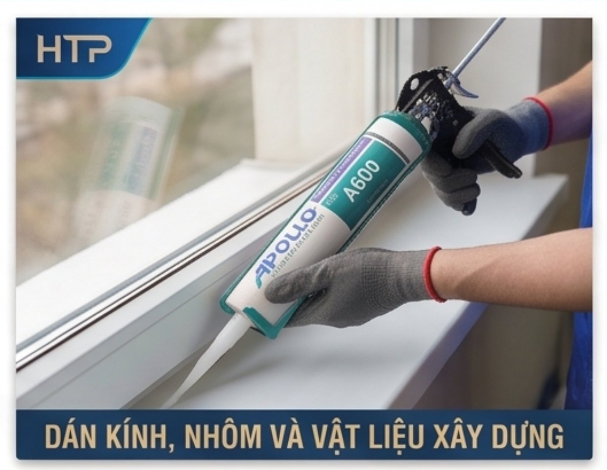 Dòng keo cao cấp Silicone Apollo A600 chuyên dùng cho hệ mặt dựng kính lớn.