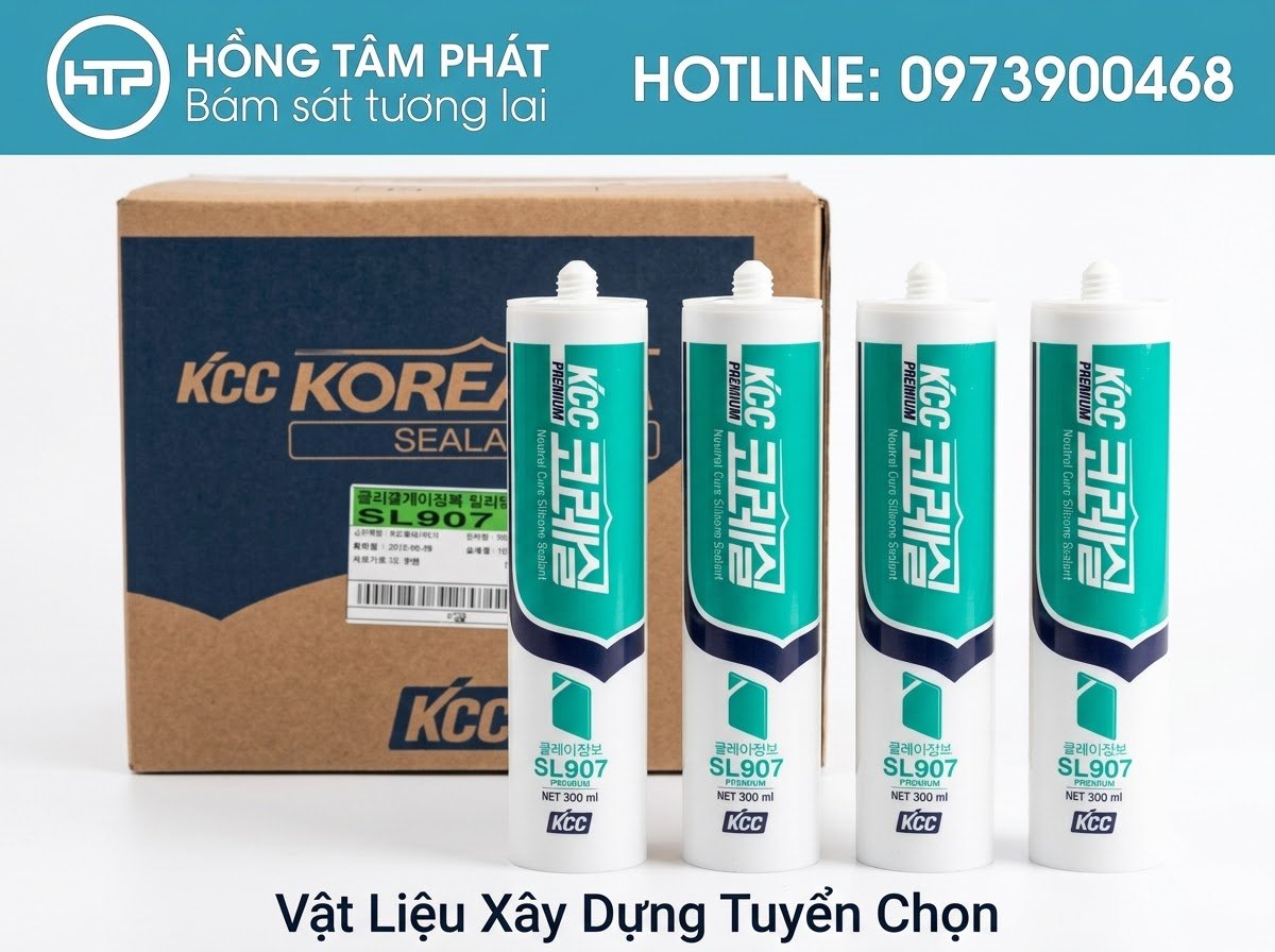 Hồng Tâm Phát chuyên phân phối Keo Silicone KCC Hàn Quốc chính hãng giá tốt.