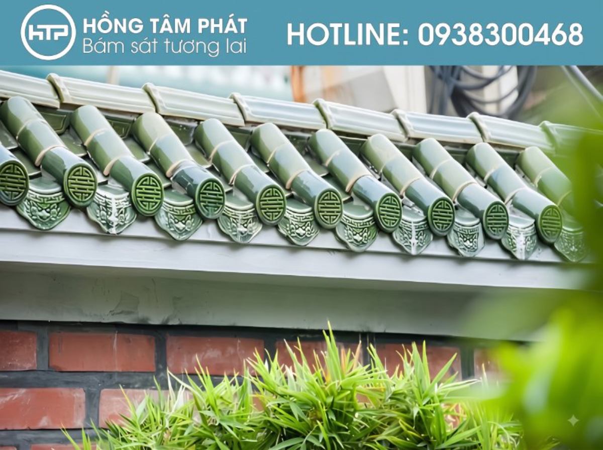 Nét đẹp truyền thống Á Đông qua các mẫu ngói âm dương cổ kính và đầy tinh tế.