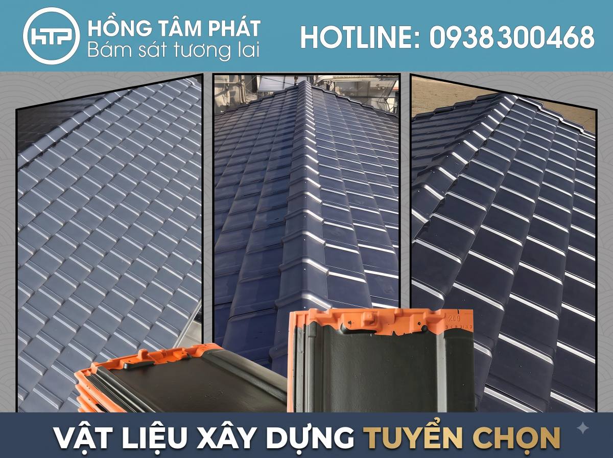 Xu hướng sử dụng ngói phẳng cho các căn biệt thự và nhà phố cao cấp hiện nay.