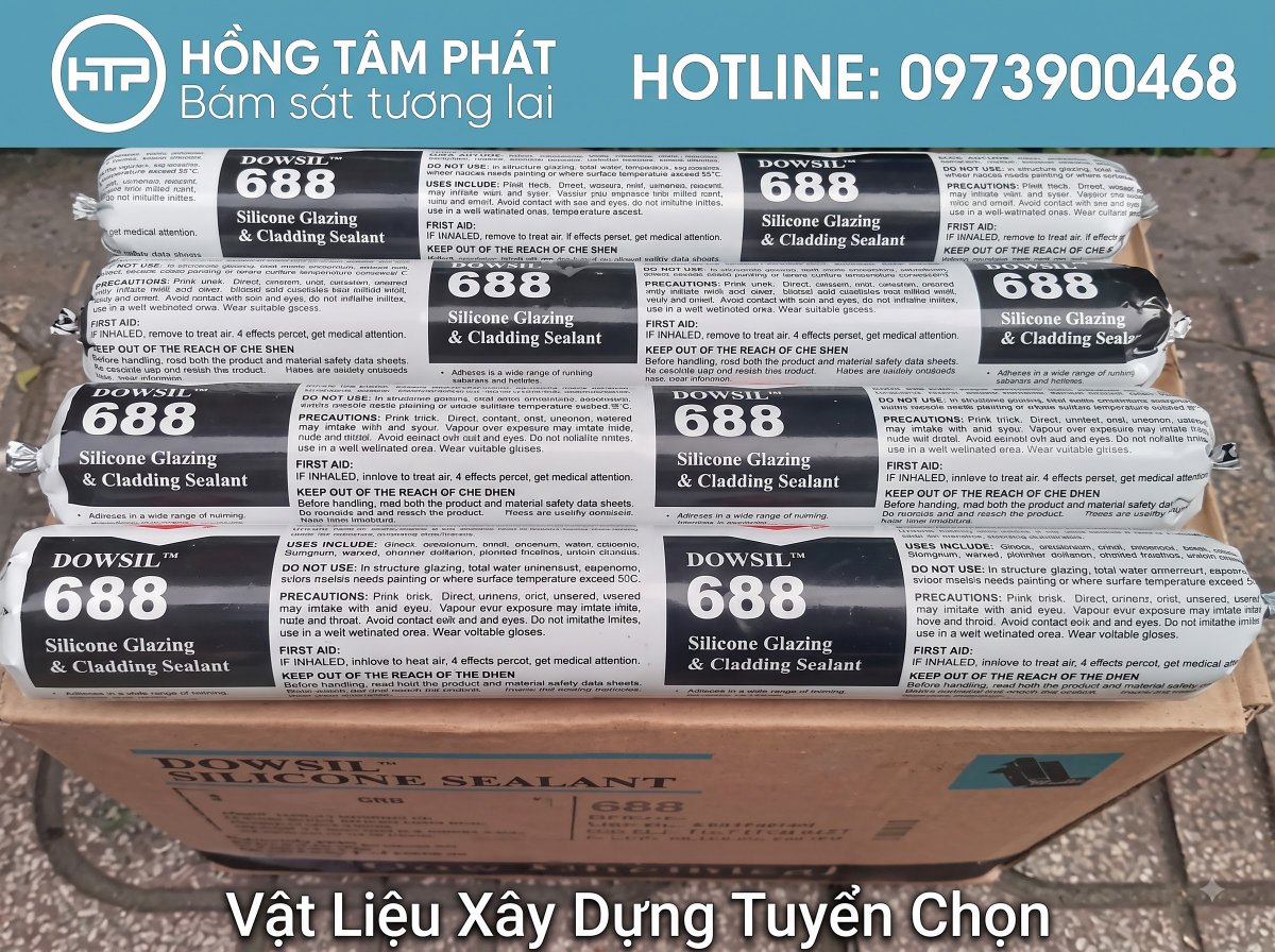 Dòng Keo Silicone Dowsil có khả năng chống tia UV và chịu nhiệt cực tốt.