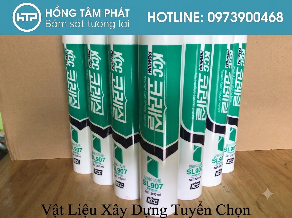 Khả năng kháng thời tiết và tia cực tím vượt bậc của Silicone KCC SL907 mới.