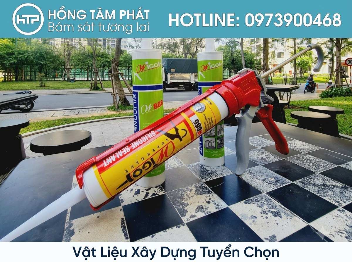 Hotline 0938300468 tư vấn công dụng của Keo Silicone Wigo cho gia chủ.