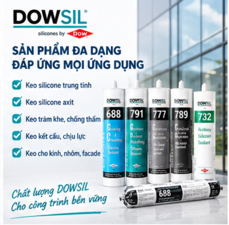 Hotline 0938300468 kết nối Đại Lý Keo Silicone Dowsil giao hàng cực nhanh.
